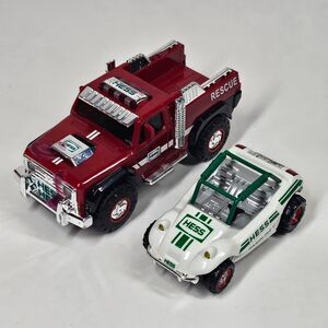 2 Hess Toy Cars 1998 Dune Buggy + 2020 Red Rescue Truck 6"